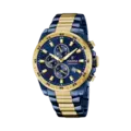 Festina Chrono Sport herrklocka blå/bicolor, metallband - F20564/1