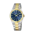 Festina Classic herrklocka blå/bicolor, metallband - F20554/4