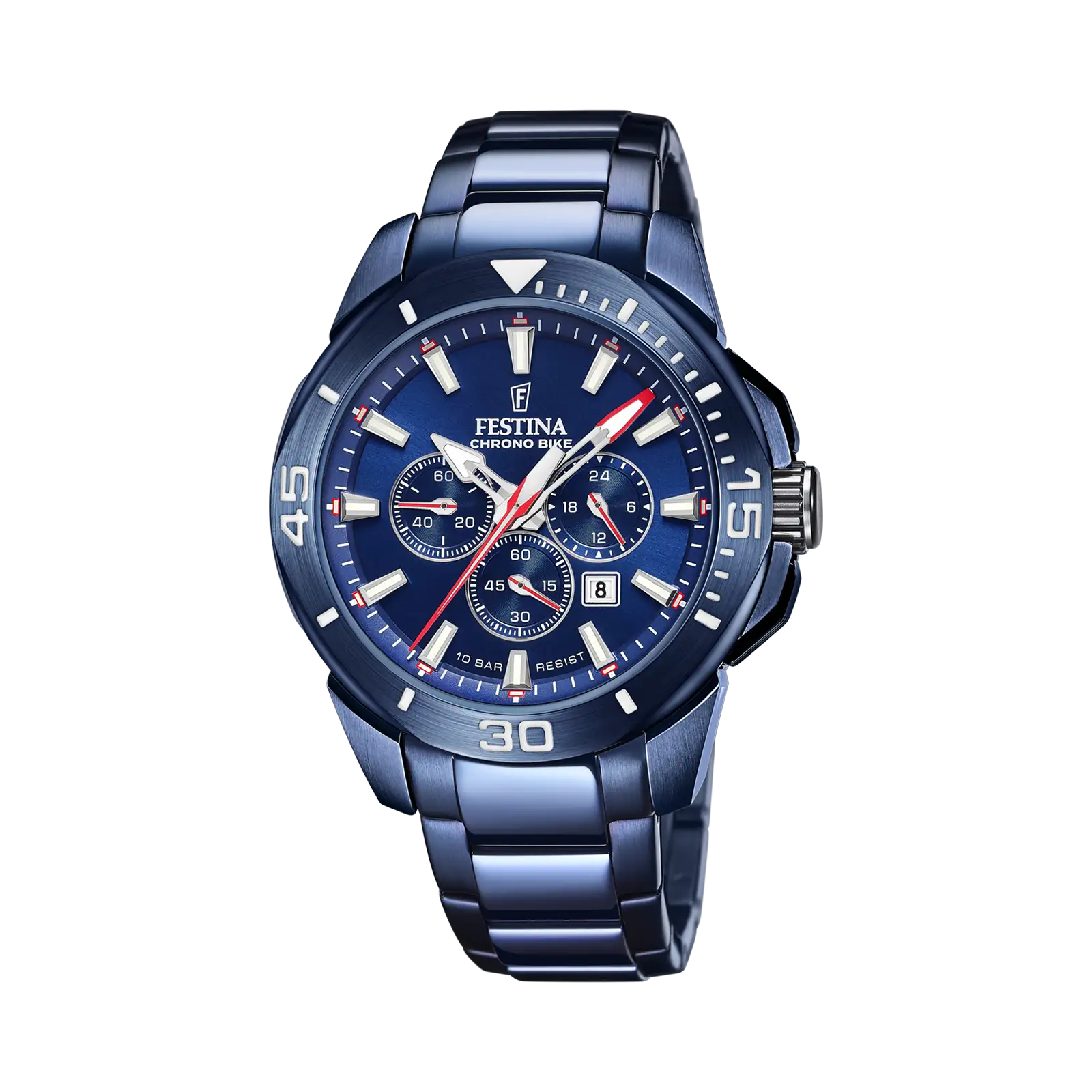 Festina Chrono Bike Special Edition herrklocka blå, metallband - F20643/1