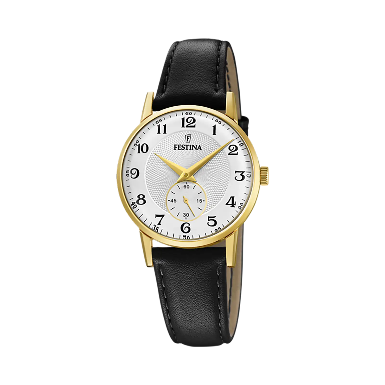 Festina Retro damklocka vit/guld, läderband - F20571/1