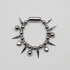 Armband stål, kularmband med kulor, hjärtan, spikes - 20,5 cm