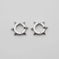 Örhängen stål: Ear cuff med nitar - one size
