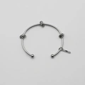 Armband i stål, bangle med knutar - 2,5 x 66,5 mm