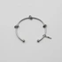 Armband i stål, bangle med knutar - 2,5 x 66,5 mm