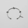 Armband i stål, bangle med knutar - 2,5 x 66,5 mm