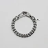 Armband i stål, pansarlänk med karbinhake - 10 mm x 20 cm