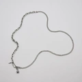 Halsband i stål, kombinerad kedja - 5/8 mm x 82+4 cm