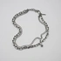 Halsband i guldpläterat stål, ankare/pansar - 82+4 cm