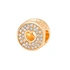 Guldfärgad armbandsberlock, glittrigt hjärta