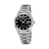 Lotus herrklocka -  dag/datum,  stål/svart, stenar, 41,5 mm