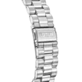 Lotus herrklocka -  dag/datum,  stål/svart, stenar, 41,5 mm