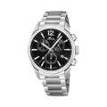 Lotus herrklocka - kronograf, stål/svart, 42 mm