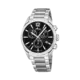Lotus herrklocka - kronograf, stål/svart, 42 mm
