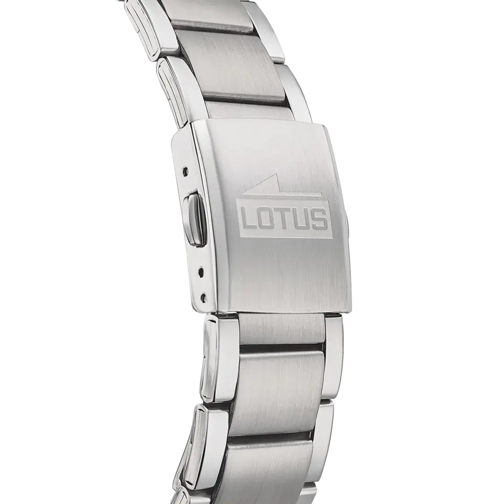 Lotus herrklocka - kronograf, stål/svart, 42 mm