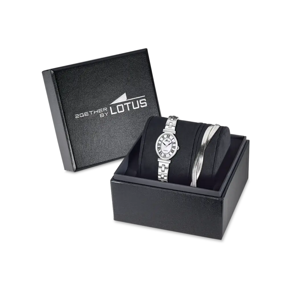 Lotus 2gether dam silver/stål, metallband - L19016/5