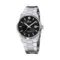 Lotus herrklocka -  metallband, datum, stål/svart, 40 mm