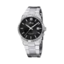 Lotus herrklocka -  metallband, datum, stål/svart, 40 mm