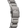 Lotus herrklocka -  metallband, stål/svart, 42 mm