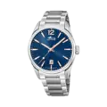 Lotus herrklocka -  datum, stål/blå, 42 mm