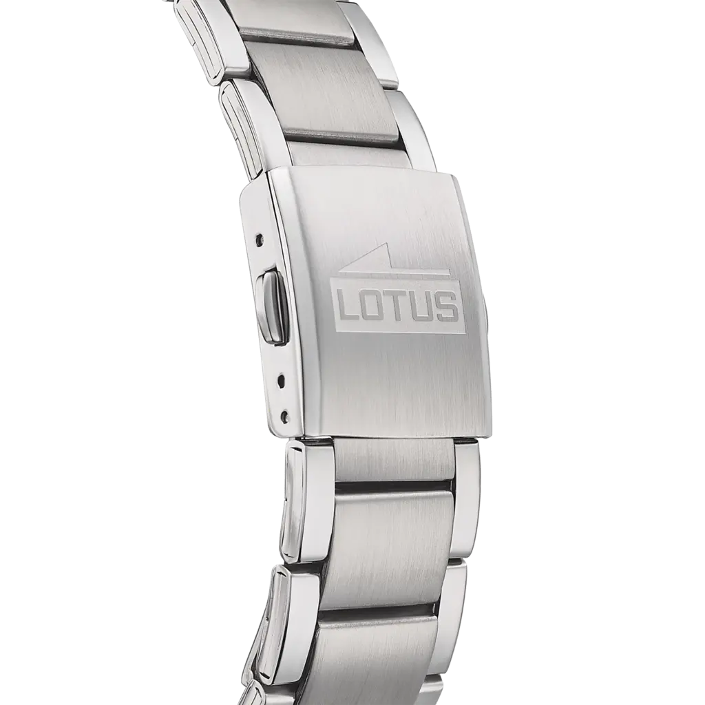 Lotus herrklocka -  datum, stål/blå, 42 mm