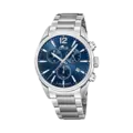 Lotus herrklocka - kronograf, stål/blå, 42 mm