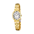 Lotus 2gether dam vit/guld, metallband - L19018/5
