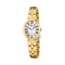 Lotus 2gether dam vit/guld, metallband - L19018/5