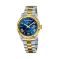 Lotus herrklocka -  dag/datum, bicolor/blå, 41,5 mm