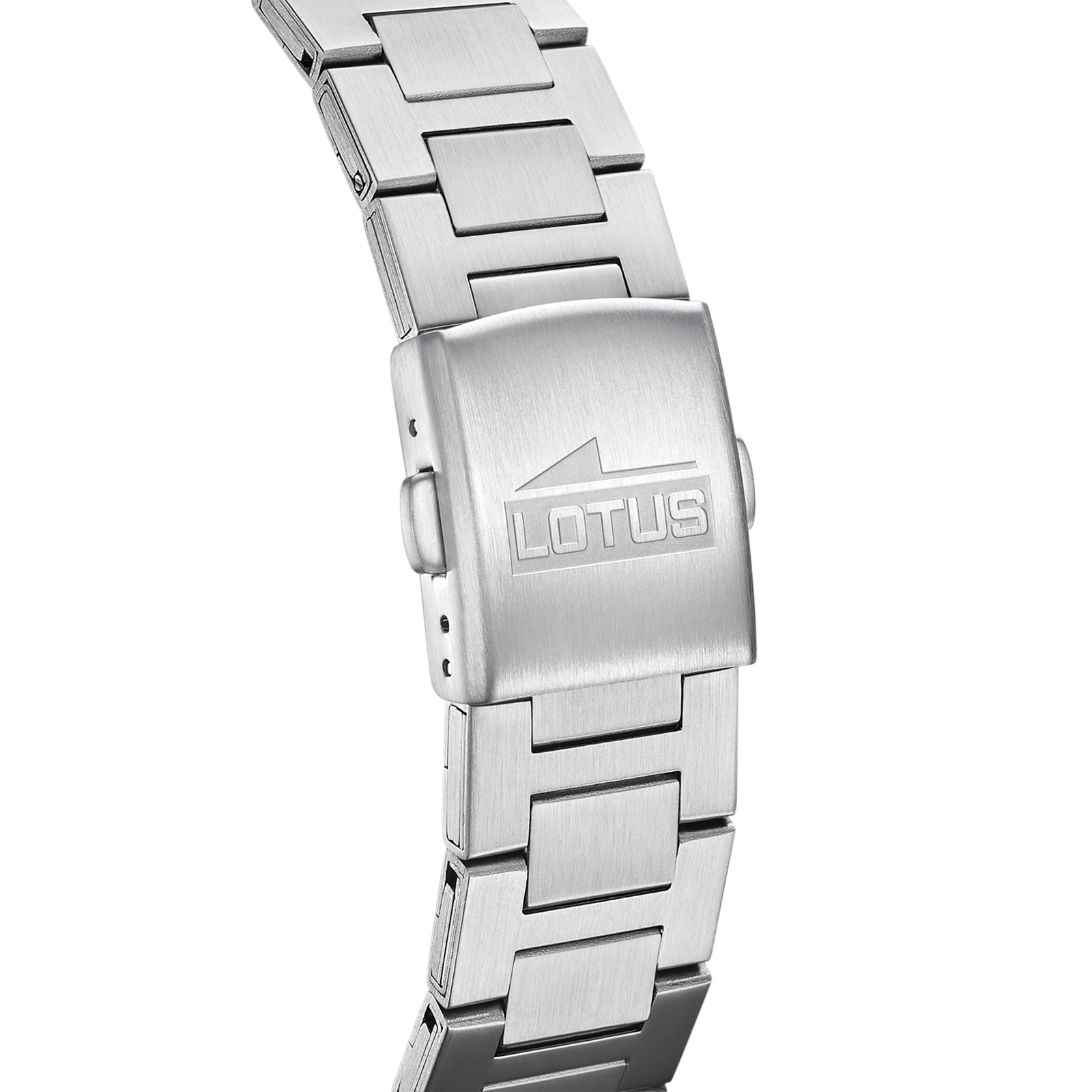 Lotus herrklocka -  metallband, datum, stål/vit, 40 mm
