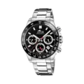 Lotus herrklocka - datum, kronograf, stål/svart, 43,5 mm