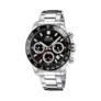 Lotus herrklocka - datum, kronograf, stål/svart, 43,5 mm