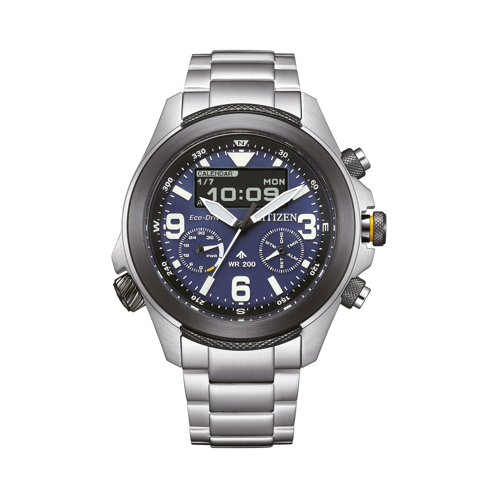 Citizen Promaster Land Eco- Drive, stål/blå - JV1006-51L
