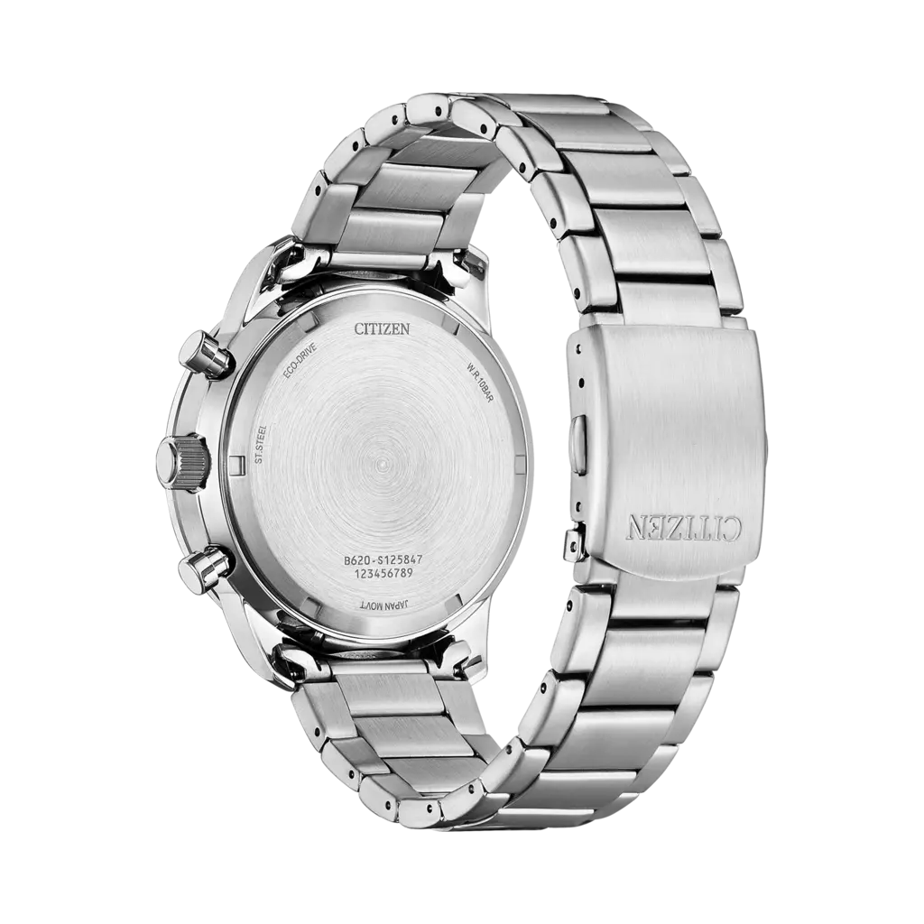 Citizen Aviator Eco Drive Chrono stål/grön CA4500-91X