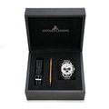 Jacques Lemans Liverpool herrklocka - set vit/stål, 44 mm