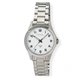 Moretime dam vit/stål, metallband - M58424-127