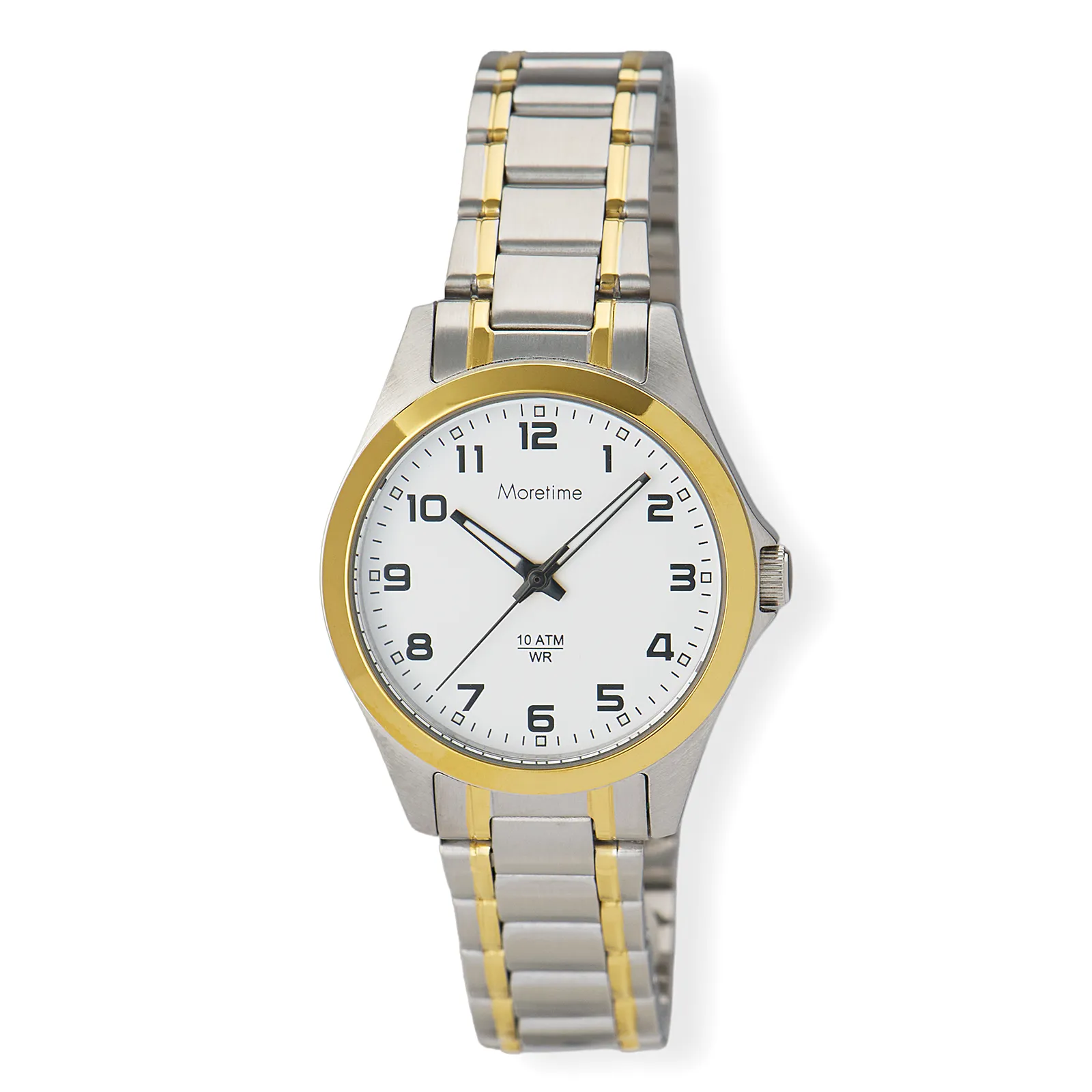Moretime dam vit/bicolor, metallband - M58424-217