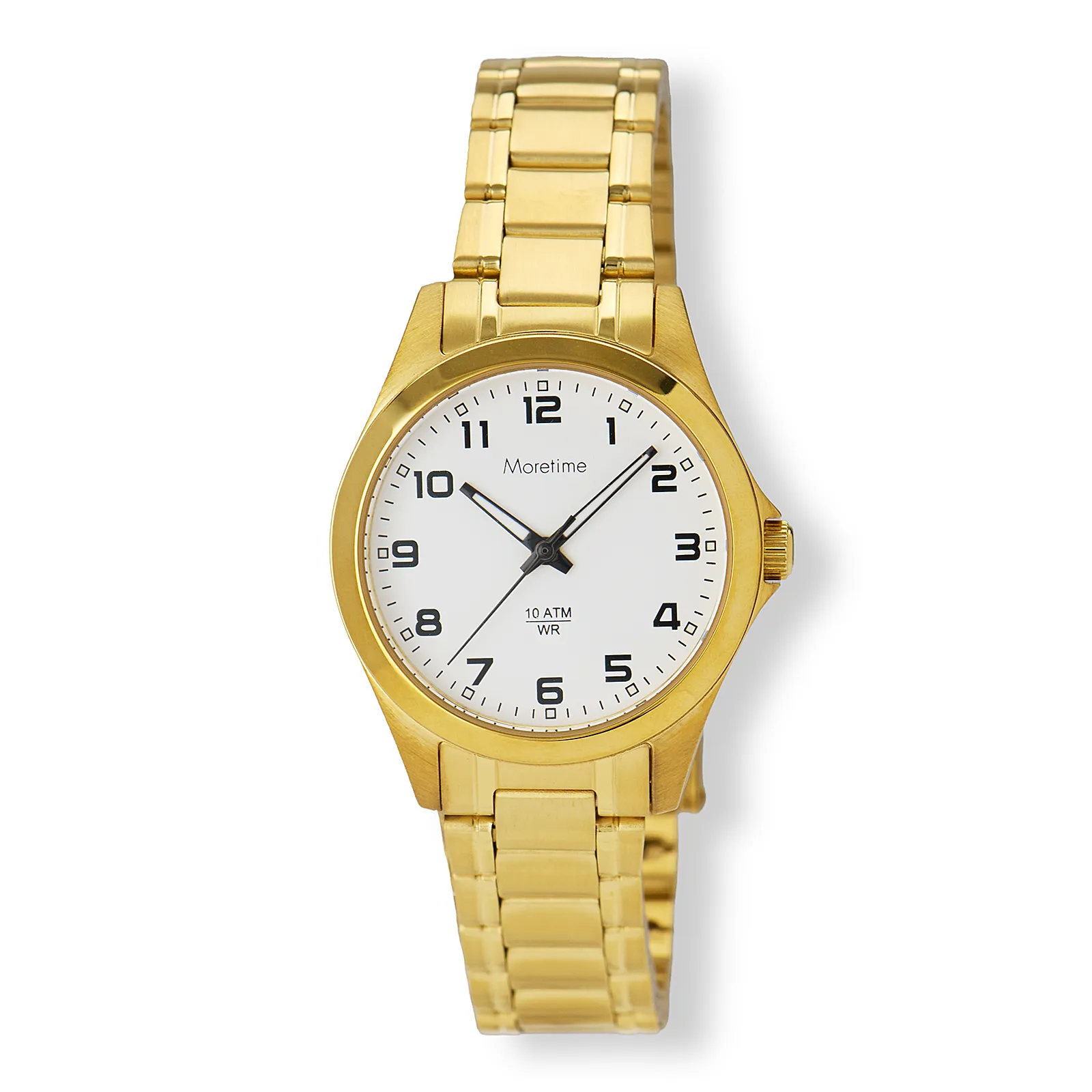 Moretime dam vit/guld, metallband - M58428-127
