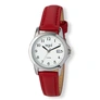 Regal dam vit/silver, rött band - R26982-128