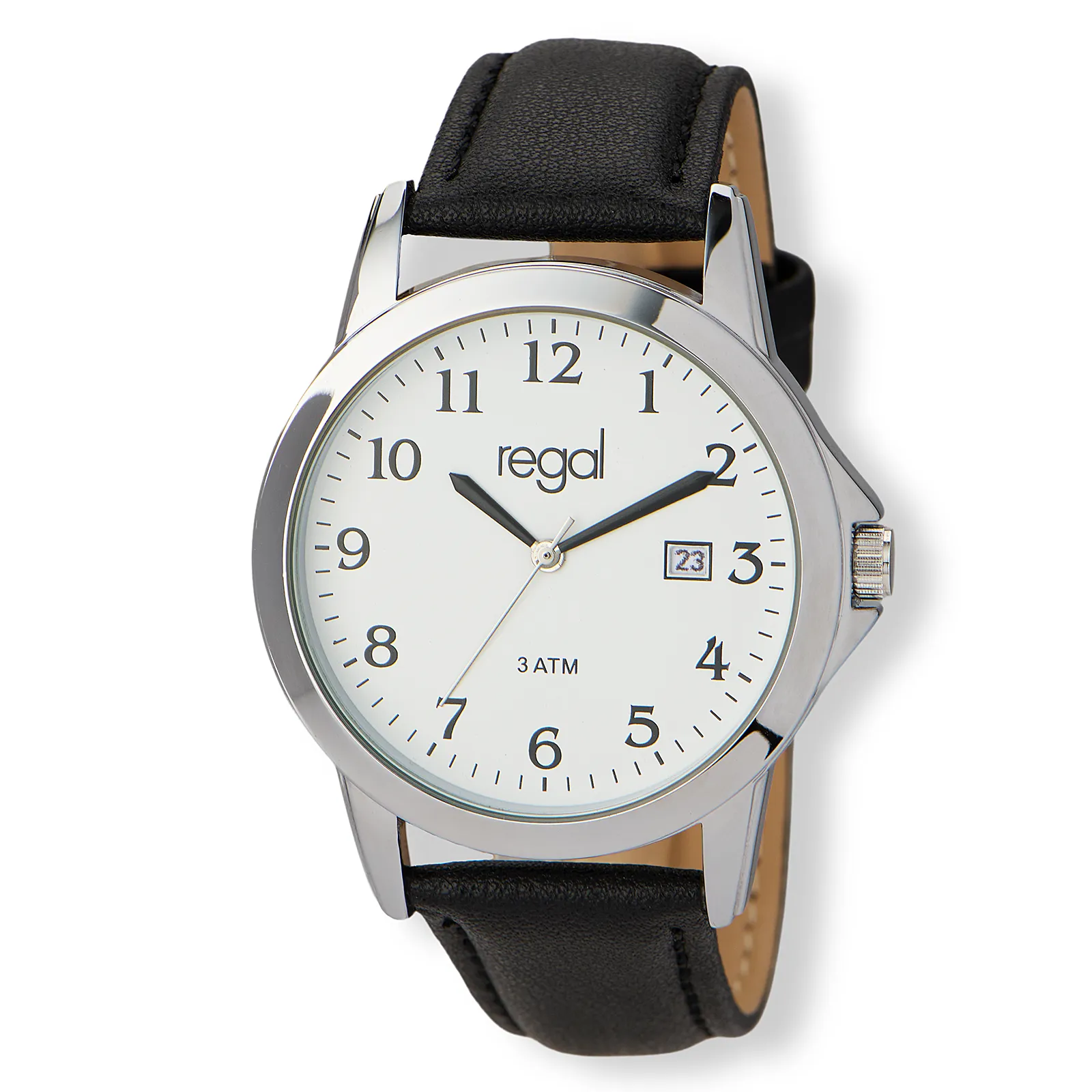 Regal herr vit/silver, svart band - R26991-117
