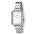 Regal rektangulär dam vit/silver, metallband - R89344-132