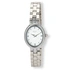 Regal oval dam vit/silver, metallband - R89364-132