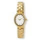Regal oval dam vit/guld, metallband - R89368-132