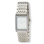 Regal rektangulär dam vit/silver, metallband - R89454-132