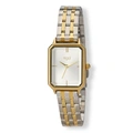 Regal rektangulär dam silver/bicolor, metallband - R89916-632
