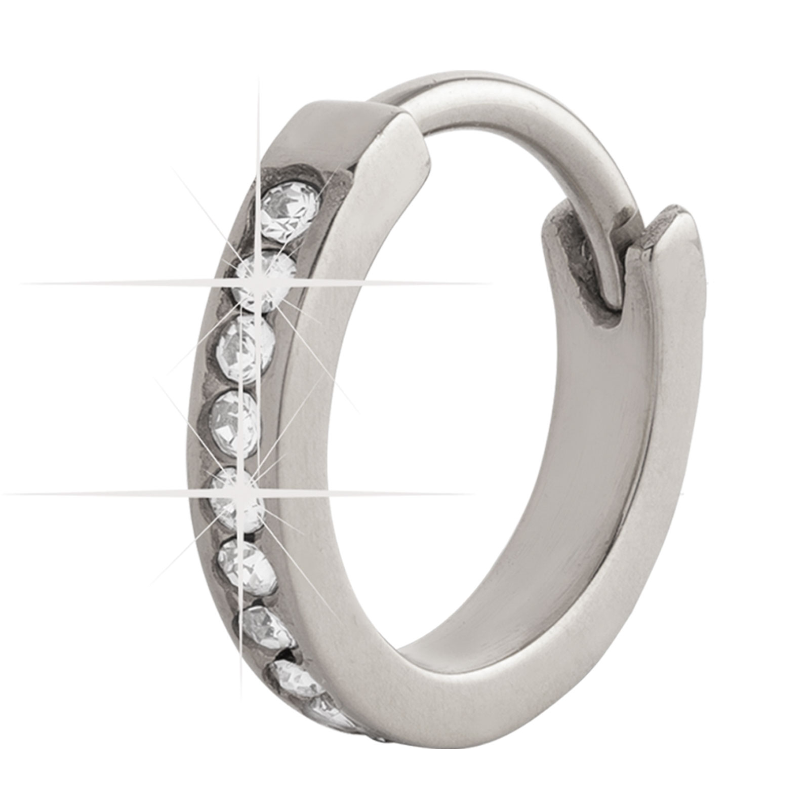 Piercingsmycke i stål - Clicker 10 mm