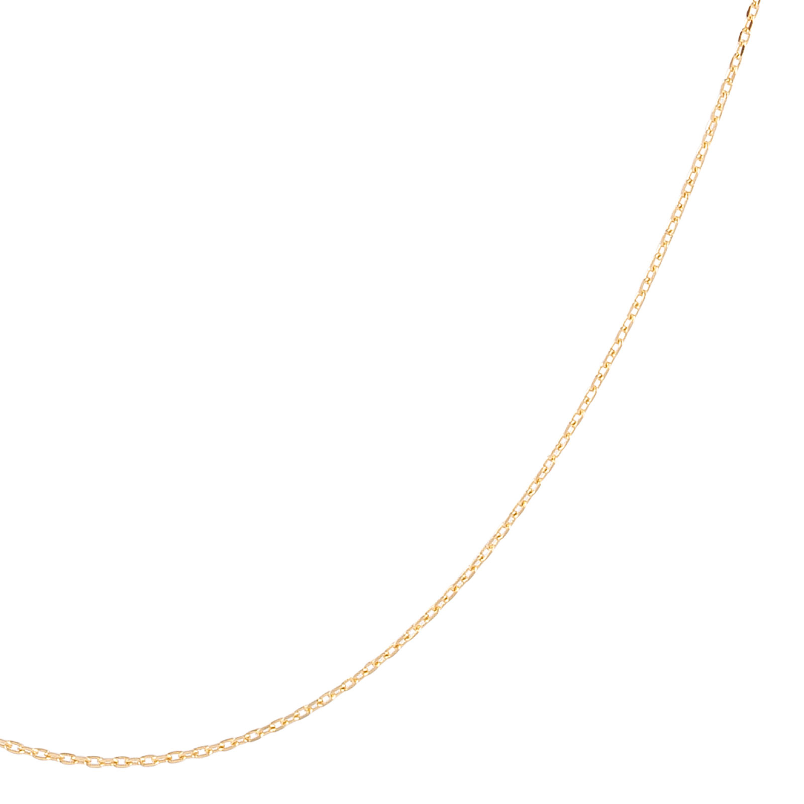 18K Guldkedja tunn 45cm