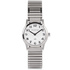Moretime damklocka - flexband, silver/vit, 29 mm