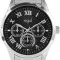 Regal herrklocka - metallband, silverton/svart, 41mm
