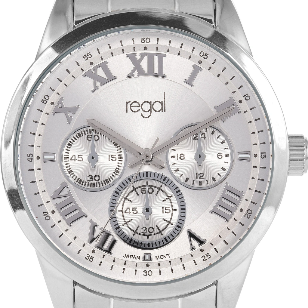 Regal herrklocka - metallband, silverton, 41mm