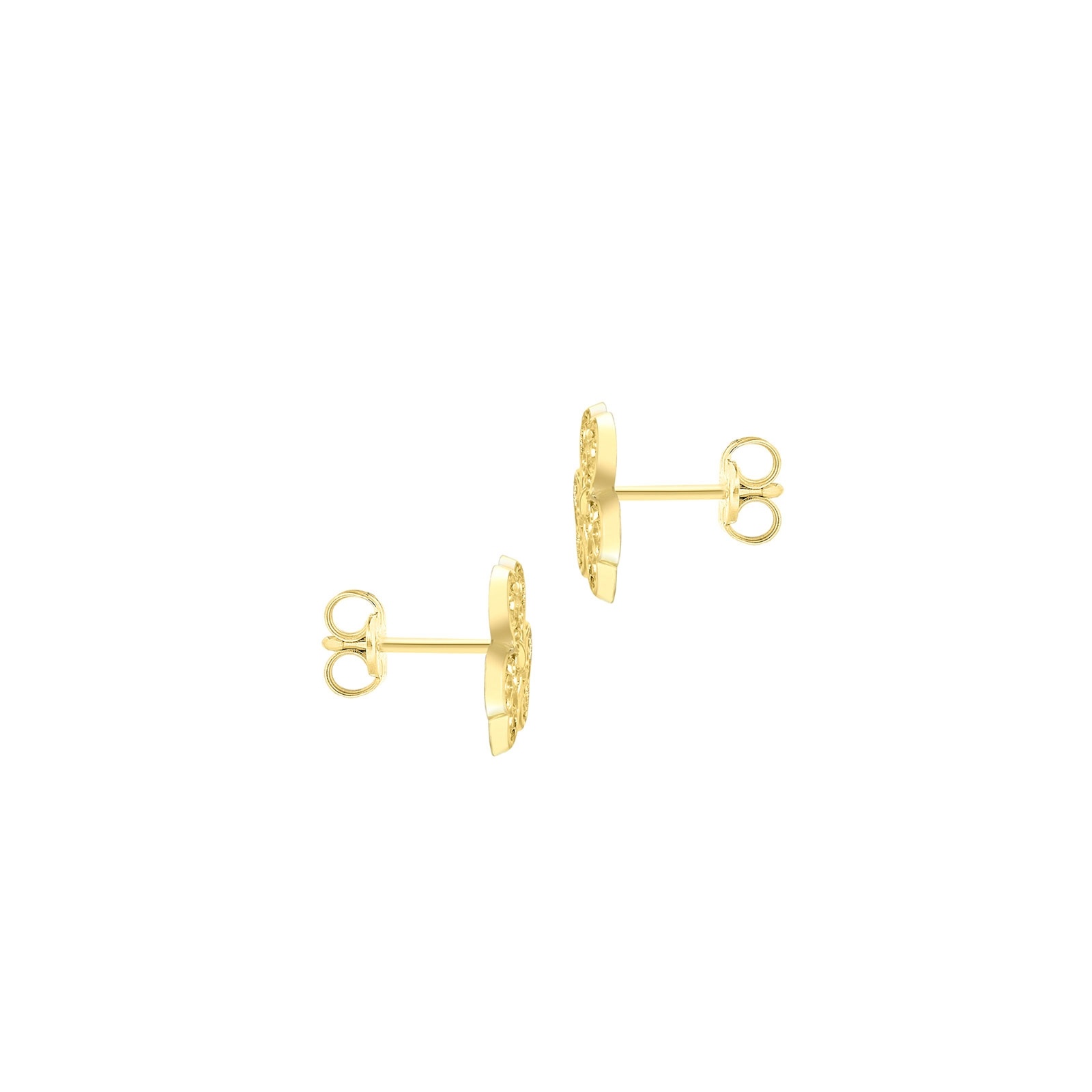 Örhängen 9k guld - studs 8x7 mm